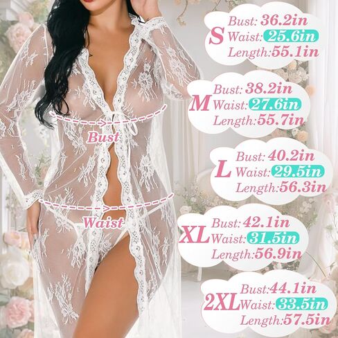 See Through Boudoir Sexy Lace Lingerie Sets Dress Bridal Robes for Women Printed Tunic Blouse Mesh Wedding Gowns in Saudi Arabia