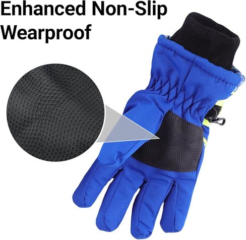 Kids Boys Winter Ski Gloves Cold-Weather Windproof Thickening Snowboard-Mittens Outdoor for 4-7 Years Old in Saudi Arabia