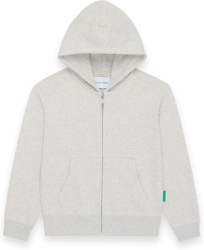 Future Planet Kids Unisex (6-14) Jupiter Premium Full Zip French Terry Soft Cotton Hoodie Sweatshirt Loose Fit in Saudi Arabia