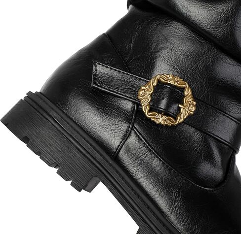 Men's Pirate Boots Knee High Renaissance Medieval Leather Combat Boots for Halloween Costume Steampunk Cosplay Jack Sparrow Style in Saudi Arabia