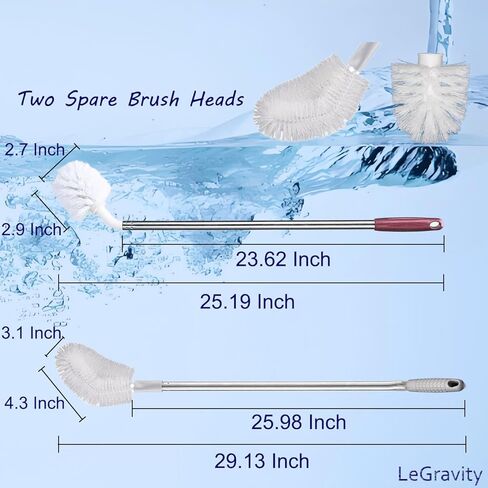 LeGravity 4-in-1 Long Handled Bottle Brush Set,Stainless Steel Water Bottle Cleaning Brush Straw Brushes for Sport Bottle,Water Jug,Coffee Mug in Saudi Arabia