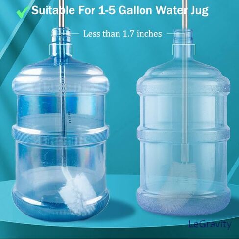 LeGravity 4-in-1 Long Handled Bottle Brush Set,Stainless Steel Water Bottle Cleaning Brush Straw Brushes for Sport Bottle,Water Jug,Coffee Mug in Saudi Arabia