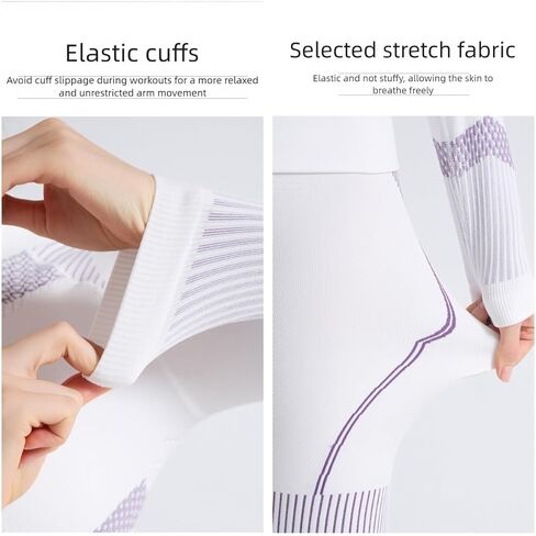 Women's Thermal Ski Base Layer Set, Long Sleeve Top and Pants, Moisture Wicking Breathable Compression in Saudi Arabia