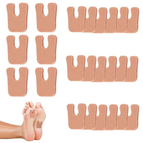 36 Pcs Callus Pads for Feet, U-Shaped Callus Cushions for Balls of Feet, Soft Felt Corn Pad for Bottom of Foot to Reduce Friction and Pressure for Men and Women in Saudi Arabia