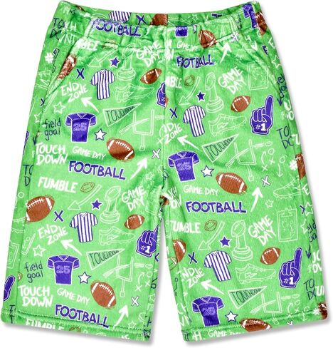 iscream + Corey Paige Designs Big Boys Bold Print Silky Soft Plush Shorts Collection in Saudi Arabia