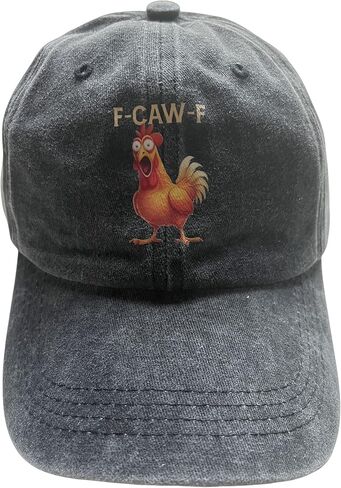 قبعة F-CAW-F مضحكة قبعة دجاج بيسبول FCAMF Rooseter Humor Meme قبعة للرجال والنساء in Kuwait