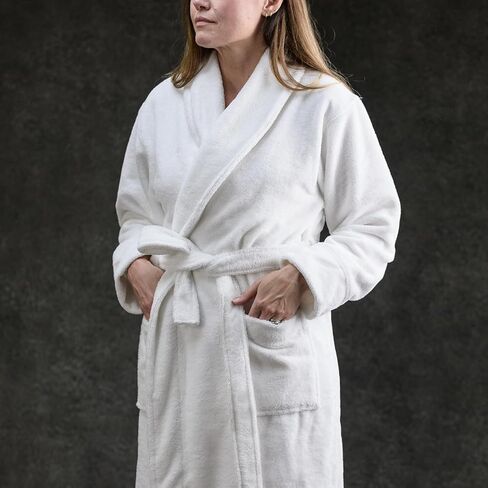 LUXOME Resort Bathrobe | Mid-length | Unisex | Soft & Absorbent | Viscose from Bamboo Blend | S, M, L, XL Sizes in Saudi Arabia