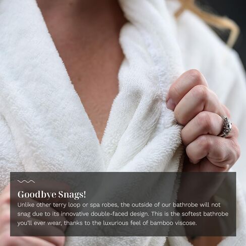 LUXOME Resort Bathrobe | Mid-length | Unisex | Soft & Absorbent | Viscose from Bamboo Blend | S, M, L, XL Sizes in Saudi Arabia