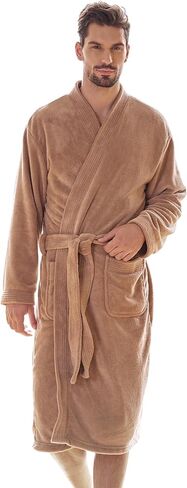 Towel Robe for Men - Ultra-Absorbent Soft Quick Dry Towel Bathrobe Kimono for Shower, Spa & Hotel in Saudi Arabia