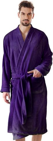 Towel Robe for Men - Ultra-Absorbent Soft Quick Dry Towel Bathrobe Kimono for Shower, Spa & Hotel in Saudi Arabia