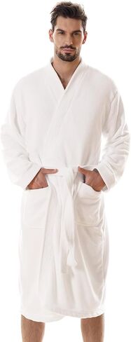 Towel Robe for Men - Ultra-Absorbent Soft Quick Dry Towel Bathrobe Kimono for Shower, Spa & Hotel in Saudi Arabia