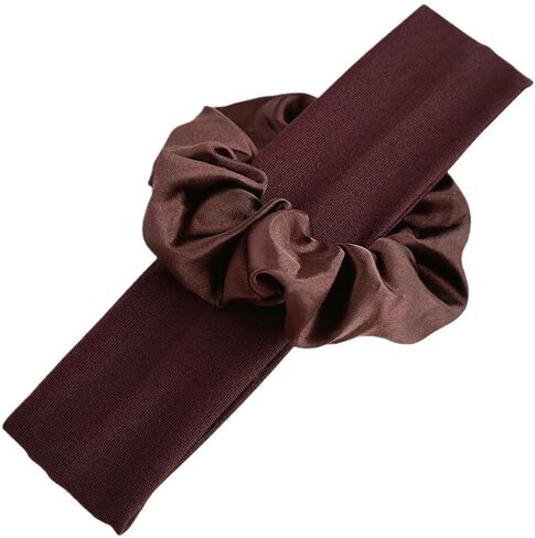 10pcs Sports Headband Wide Elastic Sweat-Absorbing Solid Color Hair Hoop & Scrunchie Set, Thanksgiving in Saudi Arabia
