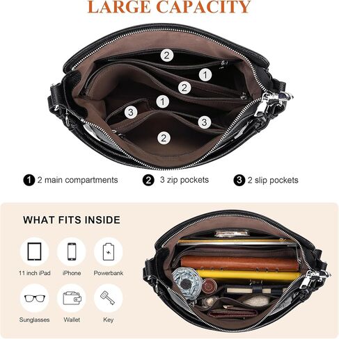 Over Earth Leather Hobo Purses and Handbags for Women Ladies Shoulder Crossbody Purse in Saudi Arabia