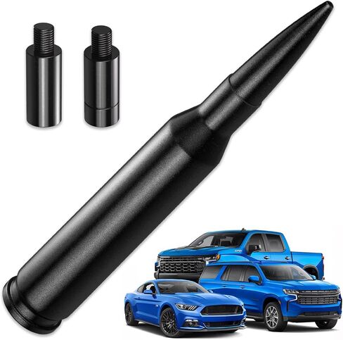 هوائي TMS 50 Cal Bullet لسيارة Ford F-150 وRAM (1999-2026) - أسود مطفي in Kuwait