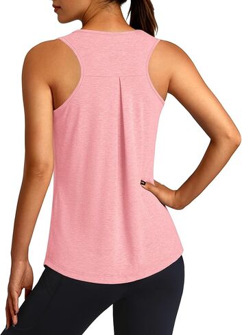 تجريب تانك القمم للنساء Racerback بلا أكمام اليوغا قميص فضفاض صالح الصالة الرياضية تشغيل الدبابات الرياضية S-2XL in Kuwait