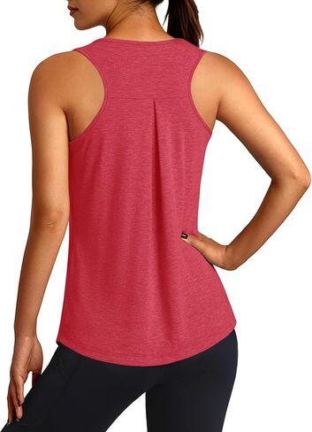 تجريب تانك القمم للنساء Racerback بلا أكمام اليوغا قميص فضفاض صالح الصالة الرياضية تشغيل الدبابات الرياضية S-2XL in Kuwait