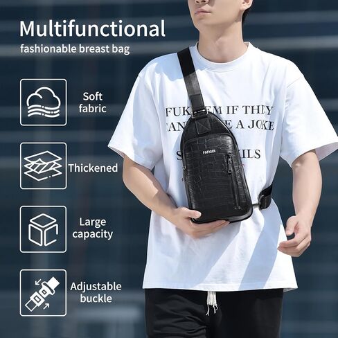 men crossbody bags Chest Bag for Men, shoulder bag for men, Unisex Tactical Messenger Bag, Durable Outdoor Travel Accessory in Saudi Arabia
