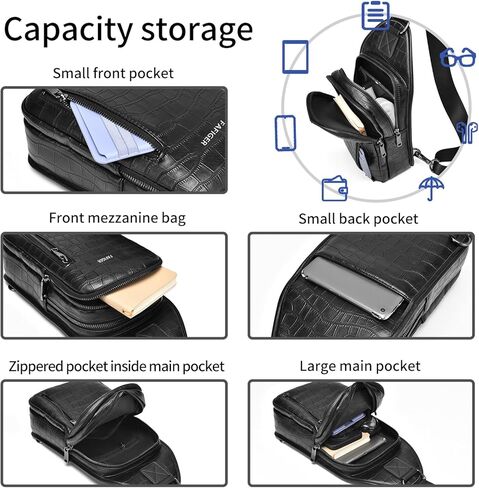 men crossbody bags Chest Bag for Men, shoulder bag for men, Unisex Tactical Messenger Bag, Durable Outdoor Travel Accessory in Saudi Arabia