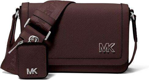 Michael Kors Edison Mini Flap Crossbody with Pouch, Black Hardware/Chocolate in Saudi Arabia