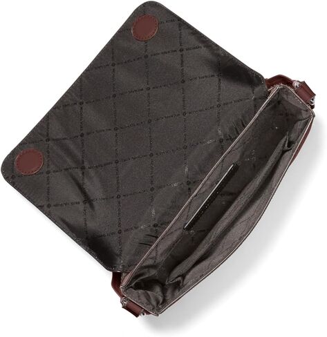 Michael Kors Edison Mini Flap Crossbody with Pouch, Black Hardware/Chocolate in Saudi Arabia