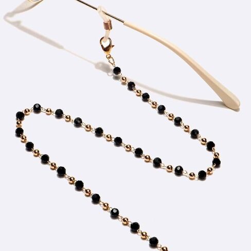 Eyeglass Chain for Women Men Crystal Beaded Elegant Stylish Chain Beaded Eyewear String Lanyard Eyeglasses Gift Accessories in Saudi Arabia