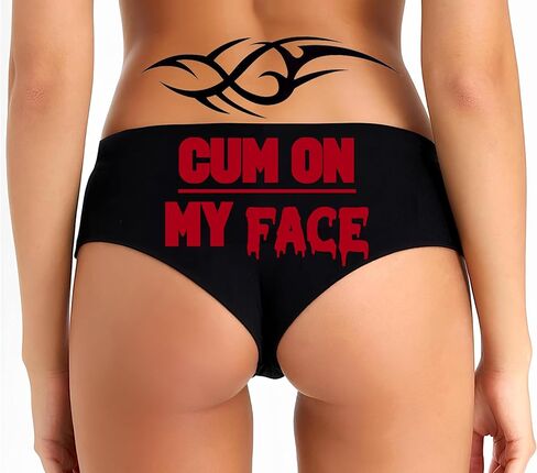 Cum On My Face and Make Me Pretty Panties Submissive Cumslut Funny Bachelorette Gift Panties Booty Womens Underwear in Saudi Arabia