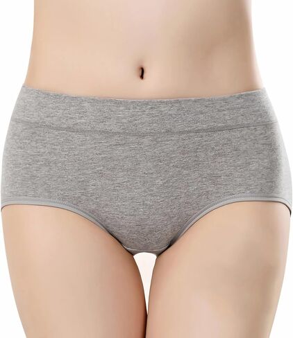 EMF Blocking Women's Underwear Mid Waisted Brief,Anti-Radiation Shield Faraday Briefs Silver Fiber Panties Stretchy in Saudi Arabia
