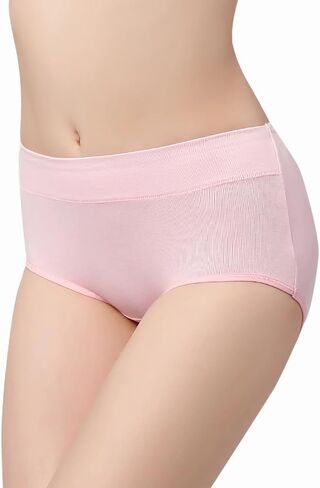 EMF Blocking Women's Underwear Mid Waisted Brief,Anti-Radiation Shield Faraday Briefs Silver Fiber Panties Stretchy in Saudi Arabia