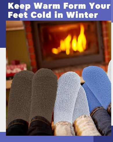 Taiyin 100 Pack Bulk Fuzzy Socks Unisex Men Thermal Thick Fluffy Winter Warm Slipper Socks Soft Christmas Gifts Homeless in Saudi Arabia