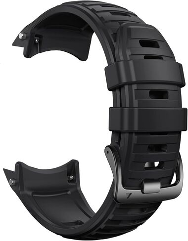 حزام ساعة NotoCity لـ Garmin Instinct 2X Solar، Instinct 2X ناعم 26 مم من السيليكون البديل (أسود) in Saudi Arabia