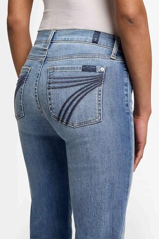7 for All Mankind Womens Luxe Vintage Dojo Wide Leg Trouser Jeans in Kuwait