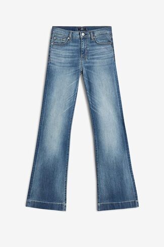 7 for All Mankind Womens Luxe Vintage Dojo Wide Leg Trouser Jeans in Kuwait