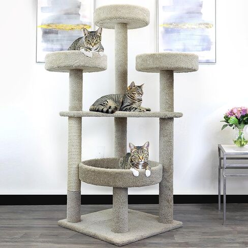 Prestige Cat Trees 130012-Neutral Main Coon Cat Tower Cat Tree in Kuwait