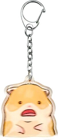 Raccoon Keychain Respectfully No Meme Joke Funny Accessory Acrylic Epoxy Finish Key Charm for Handbags, Bags, Purses, Backpack, Cases, Keys for Children Women Girl Men Boy and Adults in Saudi Arabia