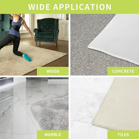 8PCS Rug Pads Grippers,Reusable Washable Grippers for Rugs,Double Sided Non-Slip Rug Pads for Hardwood Floors,Adhesive Rug Stickers Keep Corners Flat in Saudi Arabia