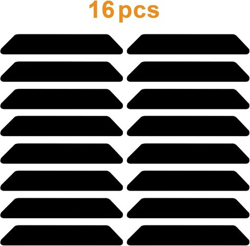 16 Pack Designed for Hardwood Floors and Tiles, Double-Sided and Reusable Rug Carpet Tape with Non-Slip Rug Pads Prevent Sliding, Curling, and Bunching in Saudi Arabia