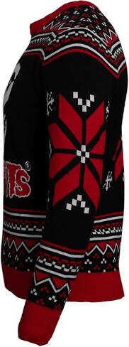 The Misfits Skull Logo Music Rock Band Knitted Ugly Christmas Sweater by Life Clothing Multicolor in Saudi Arabia