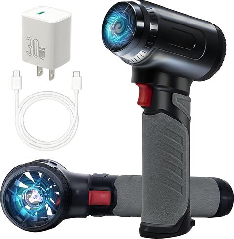 Duster Air Air Duster ، 180000 دورة في الدقيقة ، منفاخ مجفف نفاث ، 3 Gear Electric 5000 MAH هواء محمول ، لا يوجد تخيم هواء معلوم خارج علبة الهواء المضغوطة ، مروحة نفاثة لتنظيف كمبيوتر لوحة المفاتيح ، سرير هواء ، سرير هواء in Saudi Arabia