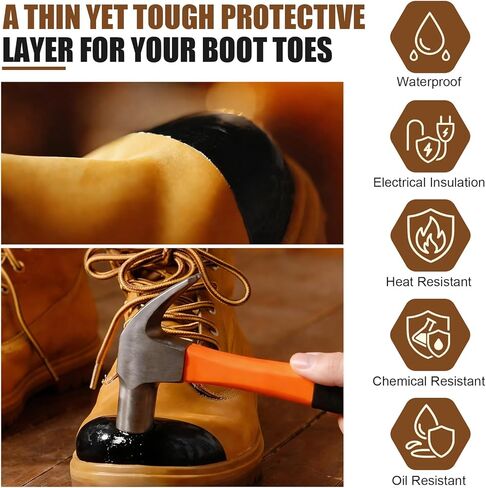 Polyurethane Boot Toe Repair Kit Waterproof, Abrasion Resistant Glue Adhesive & Protector for Work Boots Safety in Saudi Arabia