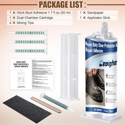 Polyurethane Boot Toe Repair Kit Waterproof, Abrasion Resistant Glue Adhesive & Protector for Work Boots Safety in Saudi Arabia