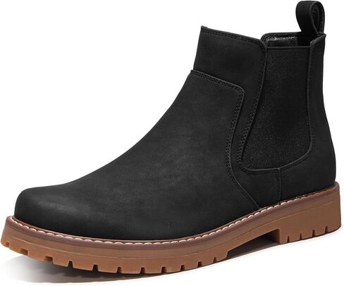 Men's Chelsea Boots Class Dress Boots for Men Comfy Slip on Casual Ankle Boots in Saudi Arabia