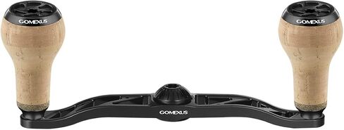 GOMEXUS Power Handle Compatible for Shimano SLX Tranx Daiwa Tatula Zillion Abu Garcia Revo 13 Fishing Baitcasting Reel Replacement Parts Fishing Reel Handle with Cork Knob 120mm | Bass Fishing in Kuwait