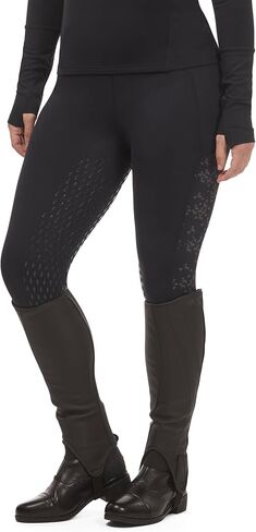Kerrits Women's Thermo Tech Reflective Equestrian Tights – Reflective Fleece Leggings for Night Riding, Stay Visible & Warm in Saudi Arabia