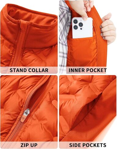 M MAELREG Boys Puffer Vest Lightweight Sleeveless Quilted Full Zip Jacket Winter Warm Water Resistant for Outdoor Activities in Saudi Arabia