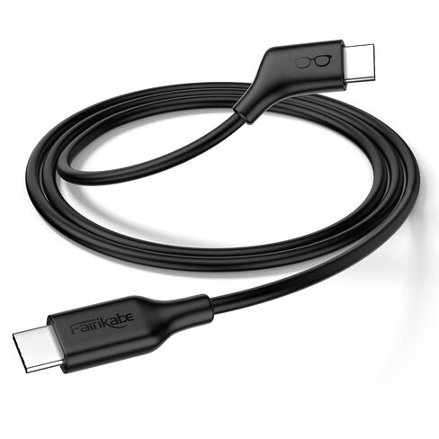 Fairikabe USBC إلى Cable USBC 1.2M (3.9 قدم) ، 4K60Hz كابل عرض USB C CoAxial لنظارات VR شاشات USB-C مراقبة ، USB 3.2 GEN 2 10GB USB C Cable 60W Cable Cable 60W Cable in Kuwait