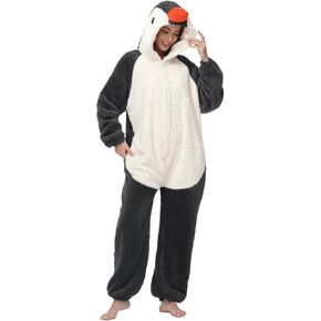 LATH.PIN Animal Plush Fleece Zipper Onesie Adult Costume Unisex Pajama Loungewear Zip Up Sleepwear in Kuwait