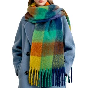 وشاح دافئ للنساء في الشتاء والطقس البارد وشاح كبير الحجم وبطانية طويلة وأوشحة منقوشة in Kuwait