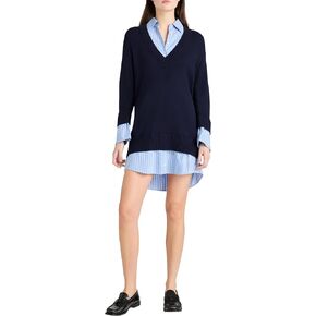 Cinq à Sept Women's Deep V Remie Stripe Santina Dress in Saudi Arabia