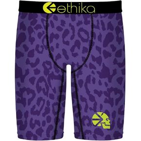 ملابس داخلية بوكسر للرجال من Ethika، طول الركبة، ملابس داخلية قابلة للتمدد في 4 اتجاهات مع مطبوعات جرافيك - Slay 'Em in Kuwait