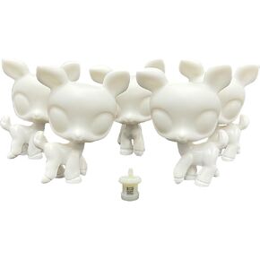 LPSCB 5 قطعة/الوحدة قاعدة بيضاء لمتجر الحيوانات الأليفة الكلب الألماني مخصص لتقوم بها بنفسك طلاء تصميم حيوانك الأليف (أخضر) in Kuwait